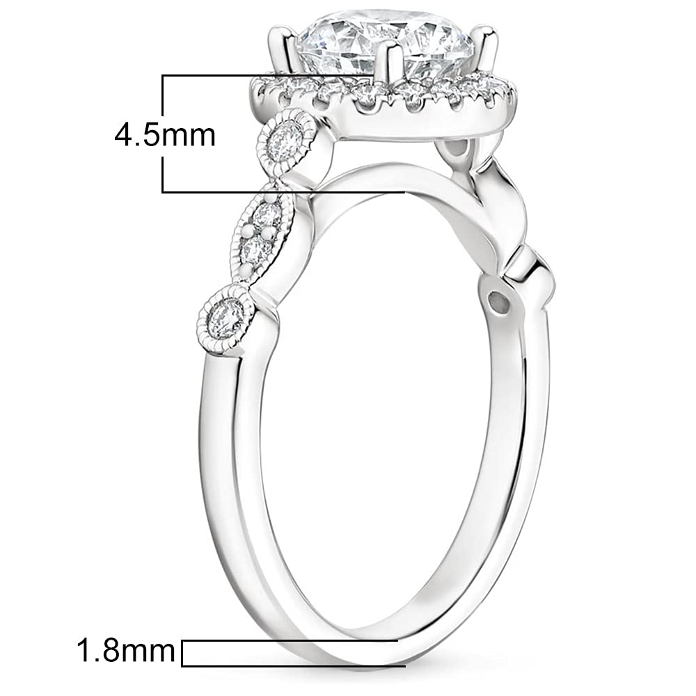925 Sterling Silver Square Cubic Zirconia Ring Set