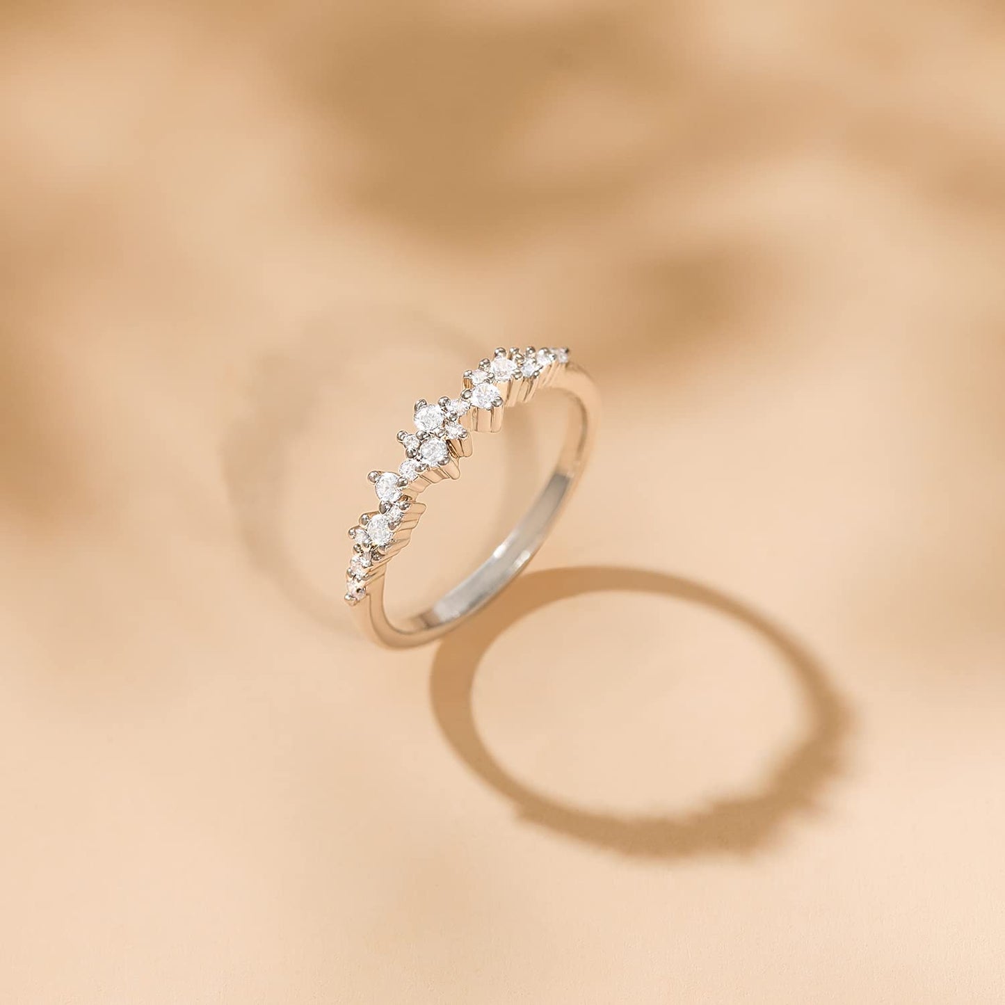delicate stackable rings; women's rings; Eamti;