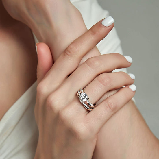 round bridal wedding rings; women's engagement rings; Eamti;