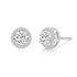 round stud earrings; silver stud earrings; Eamti;