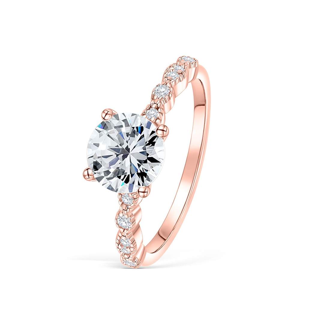 round cut engagement rings, round wedding rings, 1 carat wedding rings, silver wedding rings for women, sterling silver engagement rings