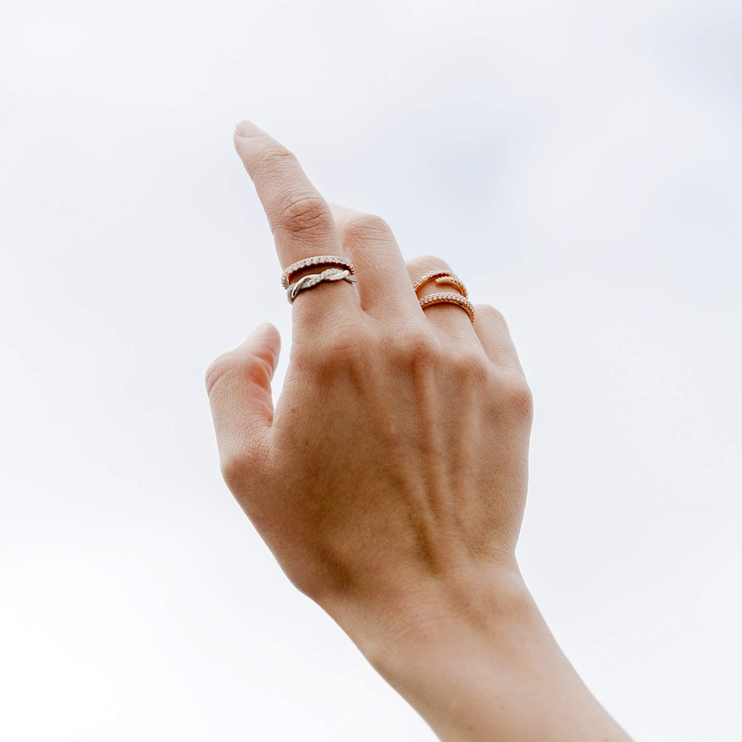 gold plated rings; sterling silver rings; women's ring; Eamti;