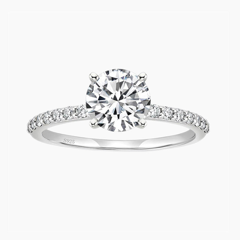 round engagement rings; quality wedding rings; promise rings; Eamti;