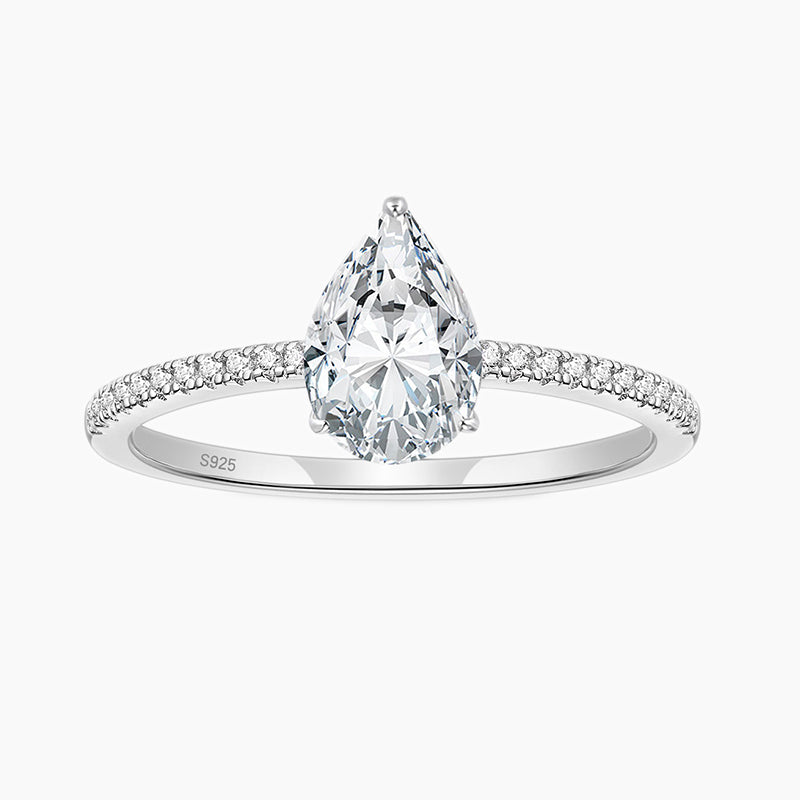 pear engagement rings; stylish engagement rings; Eamti;