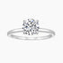 round cut engagement rings; sterling silver rings; Eamti;