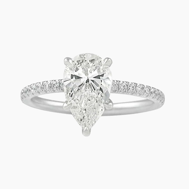 pear engagement ring; quality engagement rings; wedding rings; Eamti;