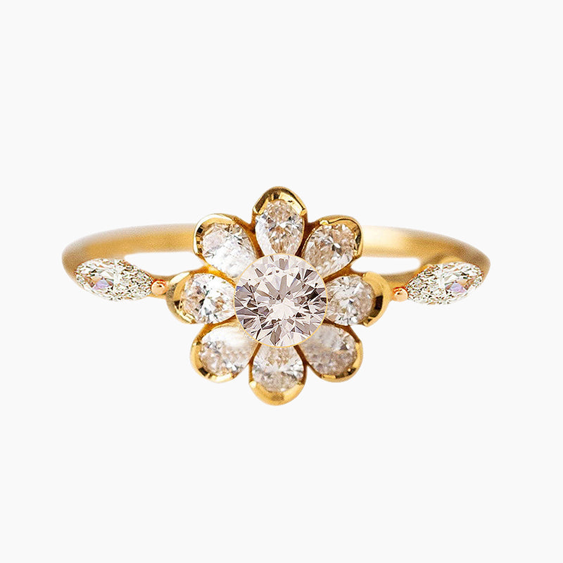Floral Engagement Rings