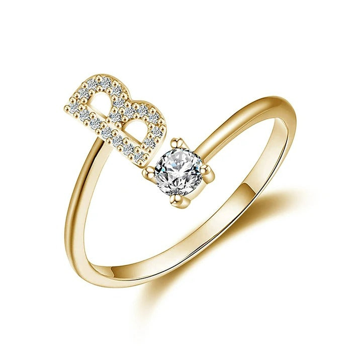 letter ring; quality rings for her; Eamti;