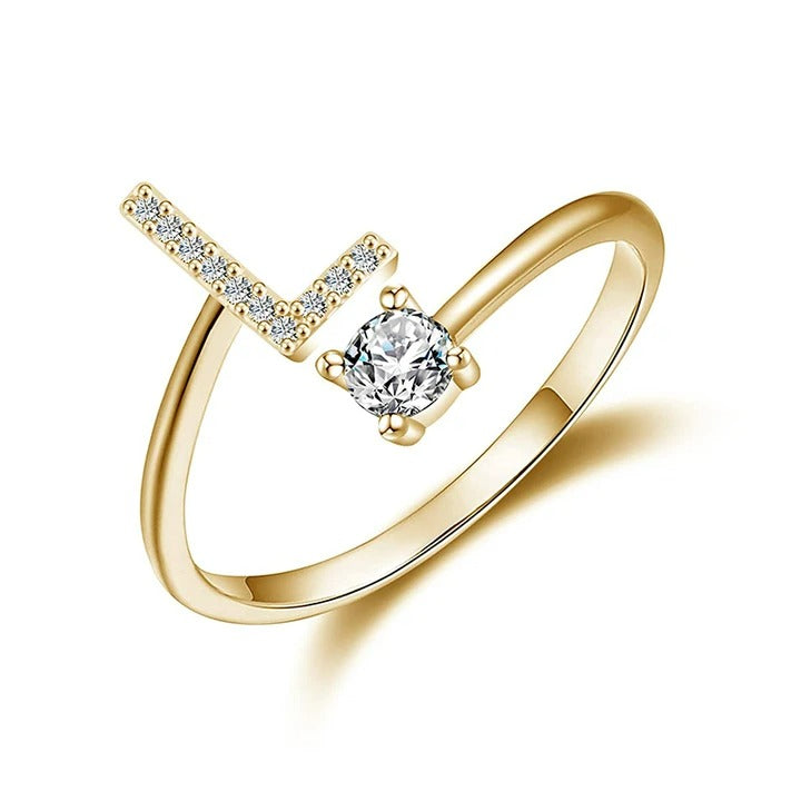 letter ring; quality rings for her; Eamti;