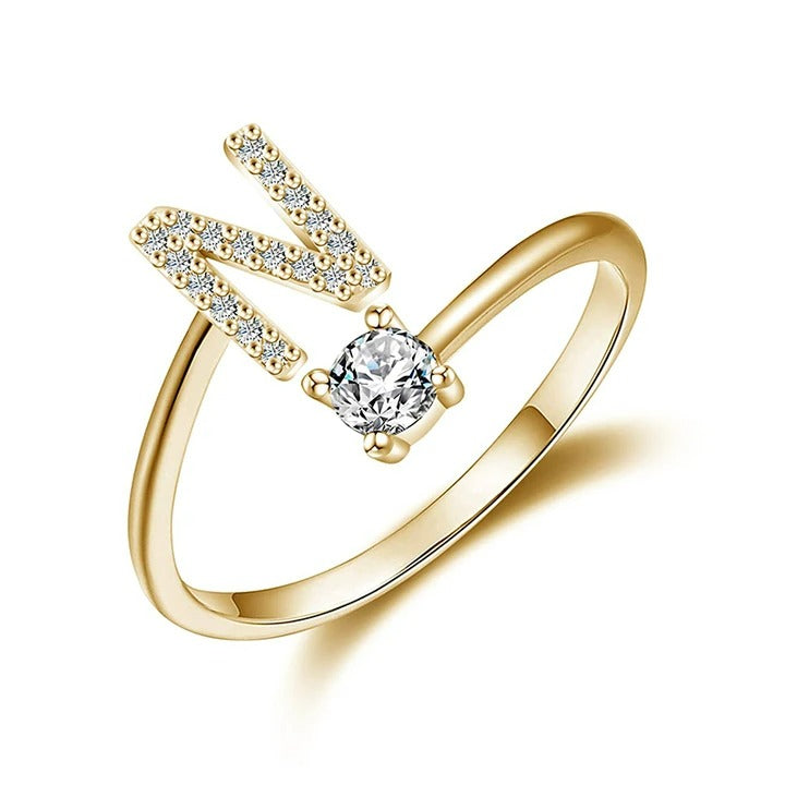 letter ring; quality rings for her; Eamti;