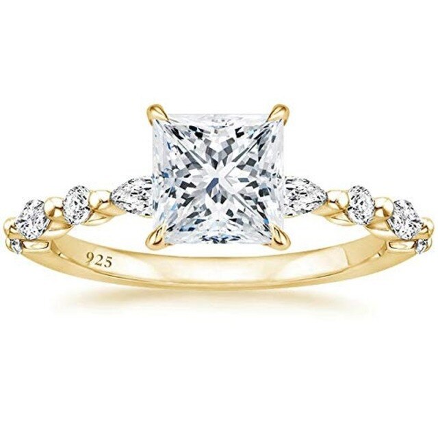 square wedding ring; quality engagement rings; Eamti;