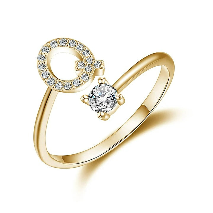 letter ring; quality rings for her; Eamti;