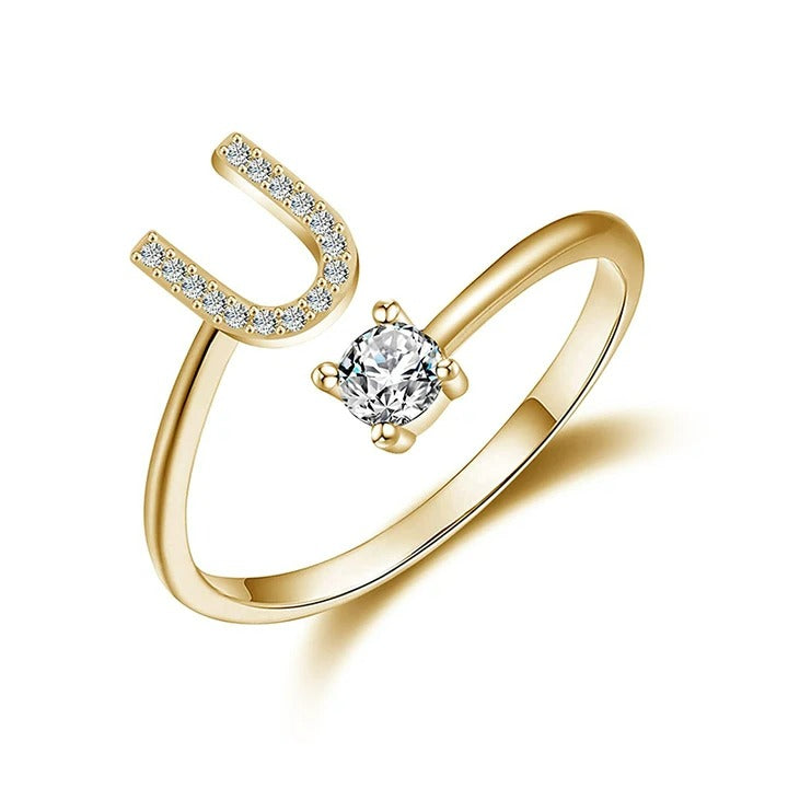 letter ring; quality rings for her; Eamti;