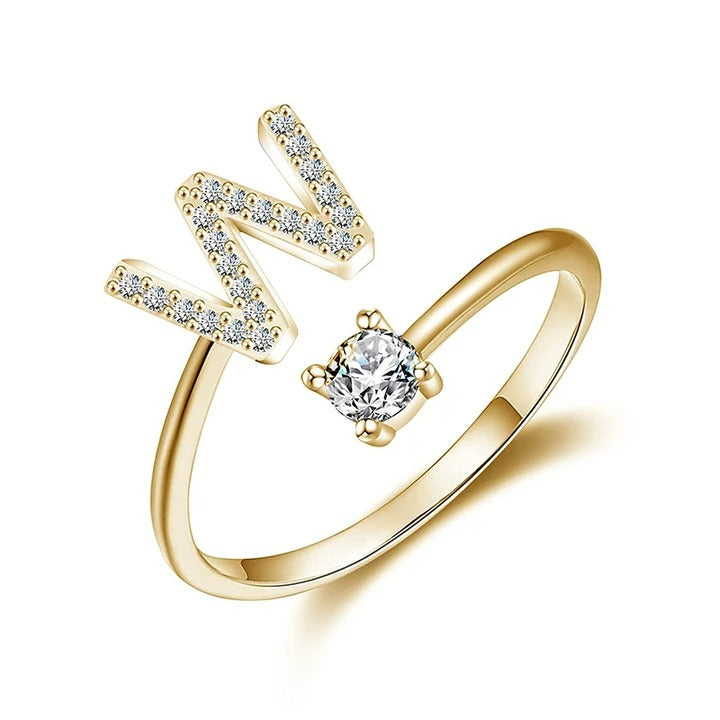 letter ring; quality rings for her; Eamti;