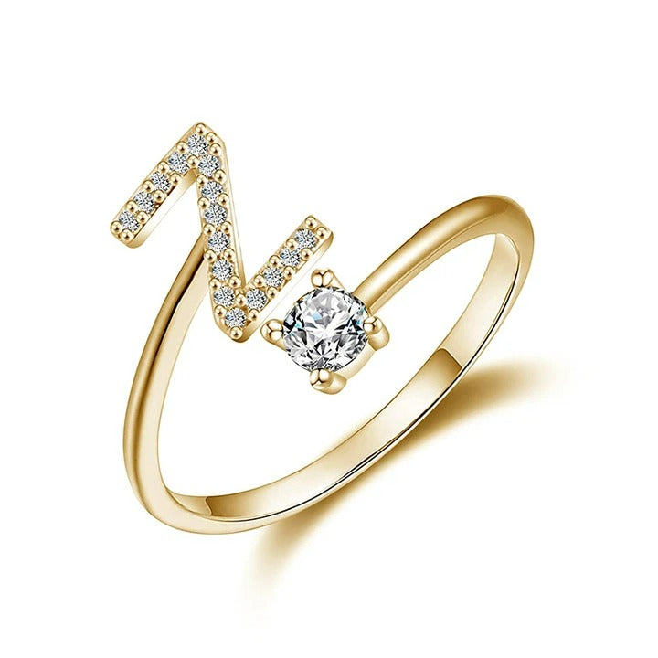 letter ring; quality rings for her; Eamti;